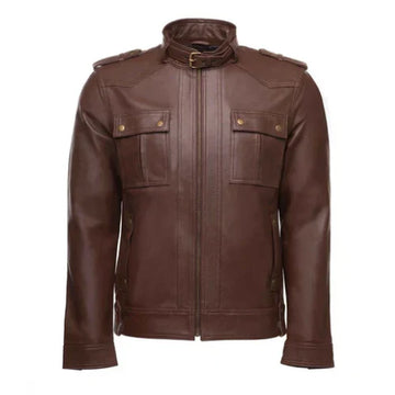 Men's Brown Obsidian Leather Jacket