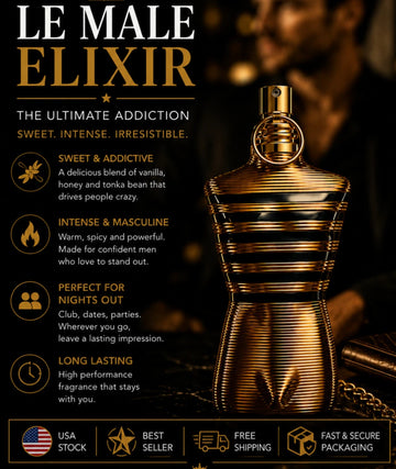 Jean Paul Gaultier Le Male Elixir Eau de Parfum 4.2 oz 125ml EDP Spray for Men N